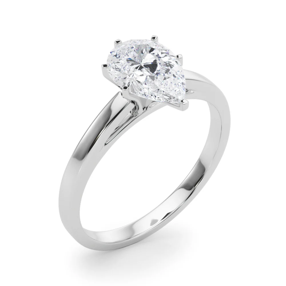 Classic Plain Cathedral Engagement Ring - Image 37