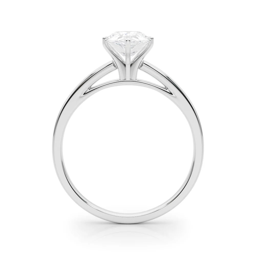 Classic Plain Cathedral Engagement Ring - Image 17