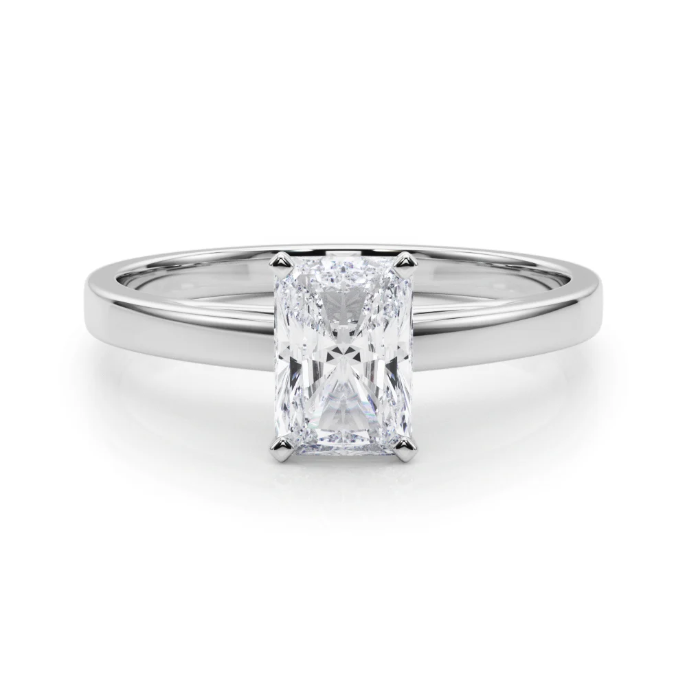 Classic Plain Cathedral Engagement Ring - Image 28