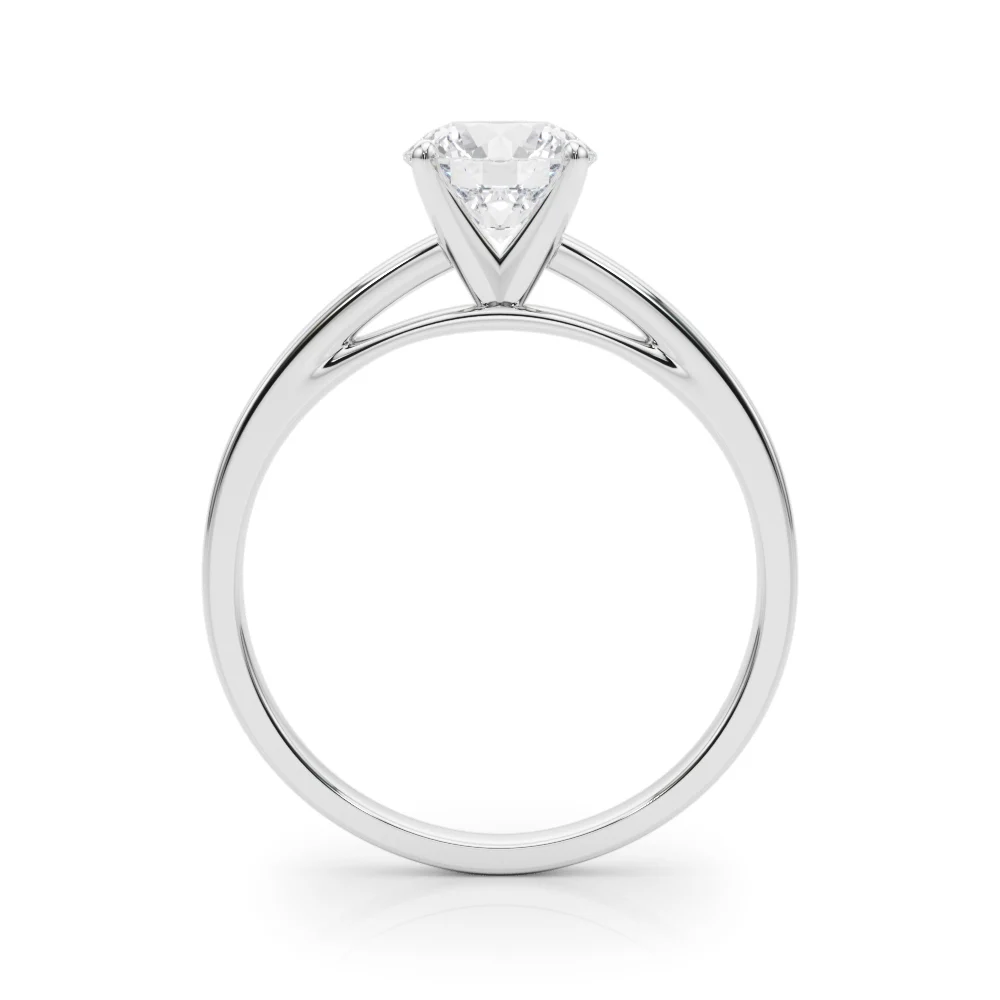 Classic Plain Cathedral Engagement Ring - Image 19