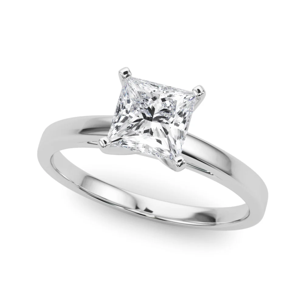 Classic Plain Cathedral Engagement Ring - Image 10