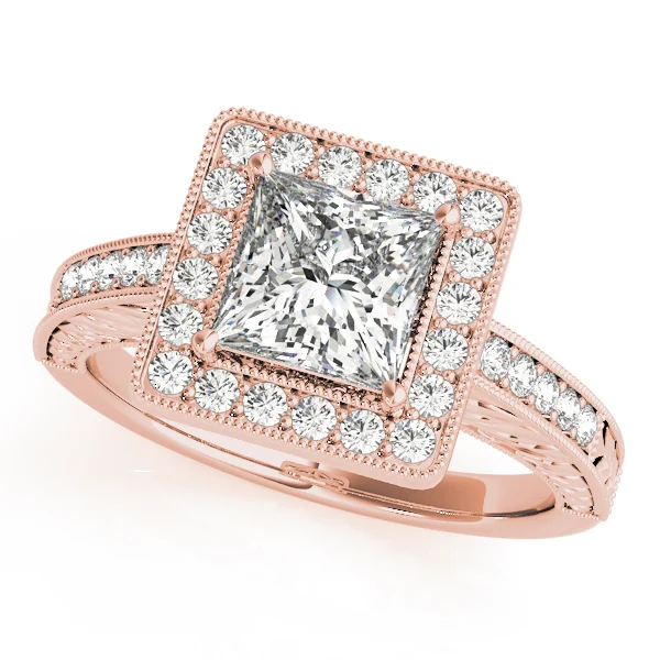 ENGAGEMENT RINGS HALO SQUARE & CUS - Image 9