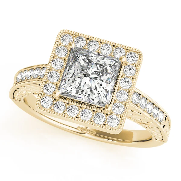 ENGAGEMENT RINGS HALO SQUARE & CUS - Image 5