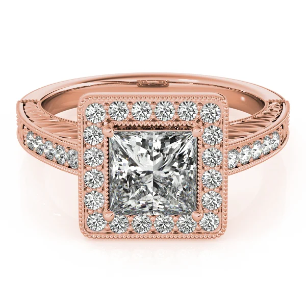 ENGAGEMENT RINGS HALO SQUARE & CUS - Image 12