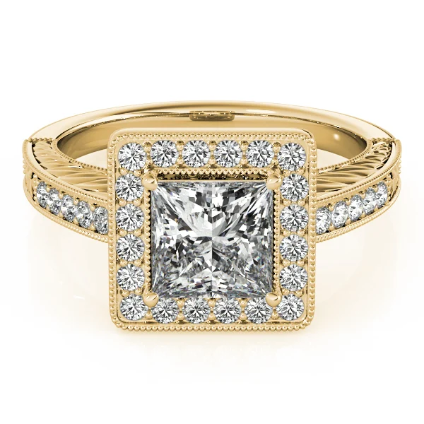 ENGAGEMENT RINGS HALO SQUARE & CUS - Image 8