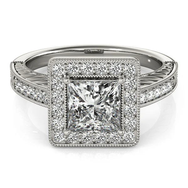 ENGAGEMENT RINGS HALO SQUARE & CUS - Image 4