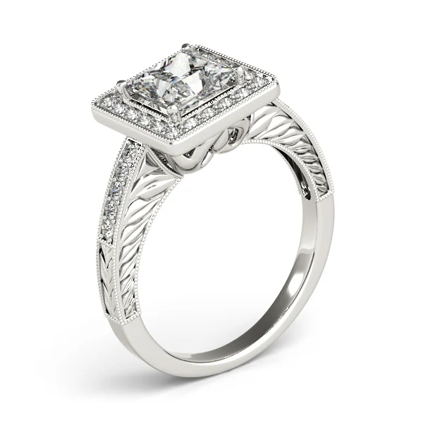 ENGAGEMENT RINGS HALO SQUARE & CUS - Image 3