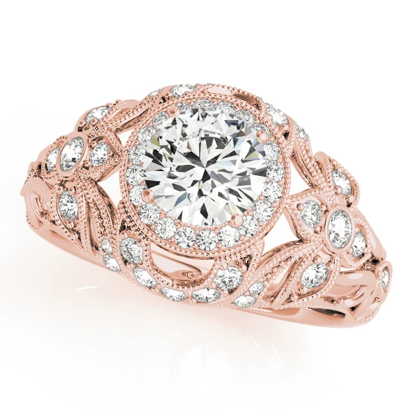 Vintage Inspired Halo Engagement Ring - Image 9