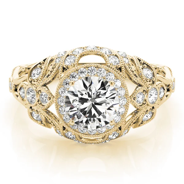 Vintage Inspired Halo Engagement Ring - Image 7