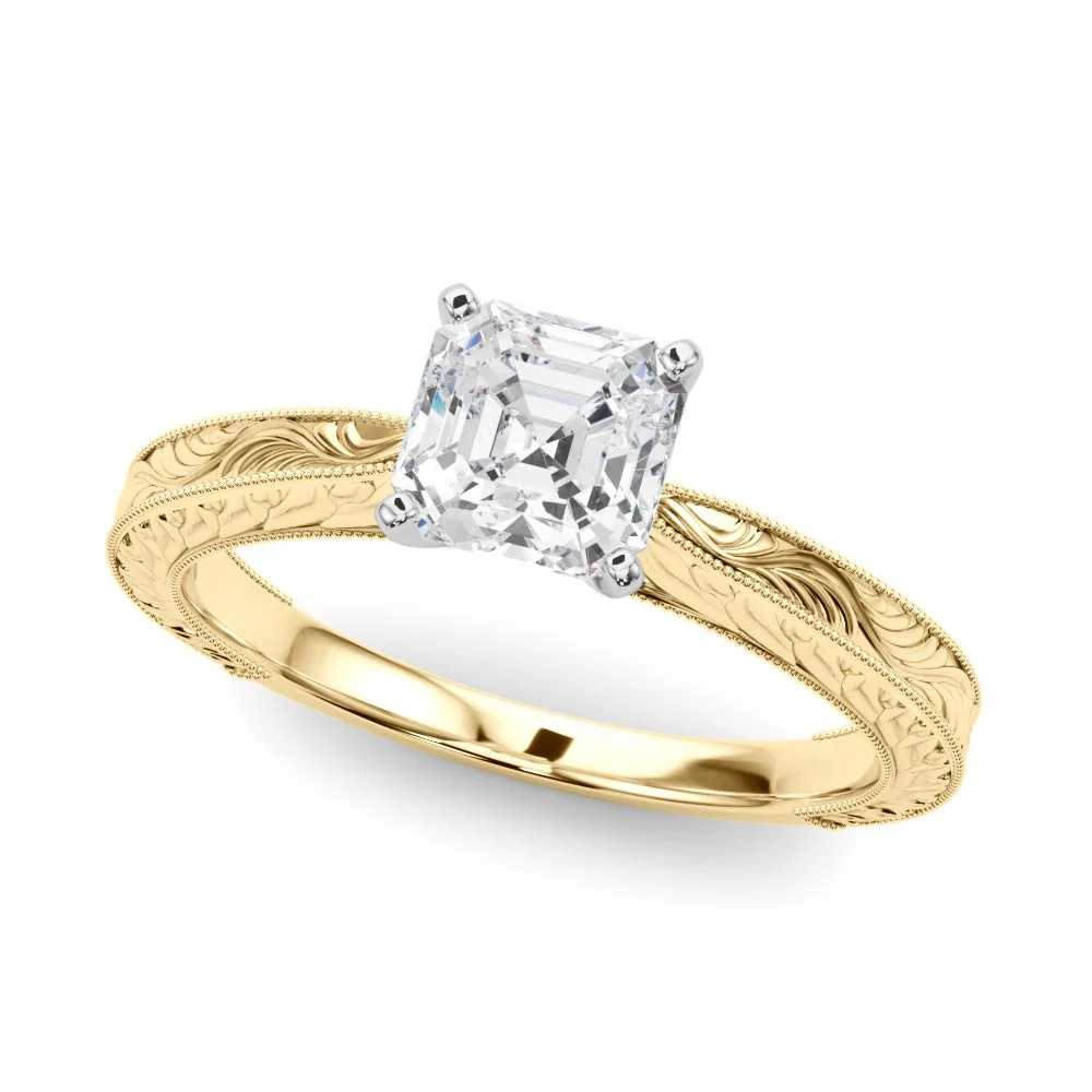 Vintage-inspired Milgrain Engagement Ring - Image 49