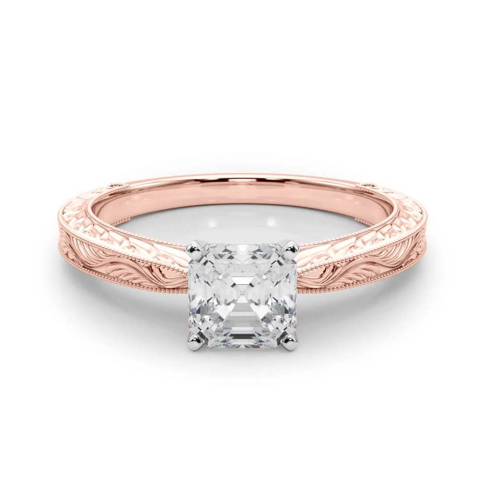Vintage-inspired Milgrain Engagement Ring - Image 117