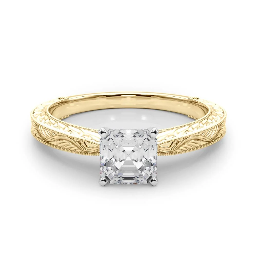 Vintage-inspired Milgrain Engagement Ring - Image 69