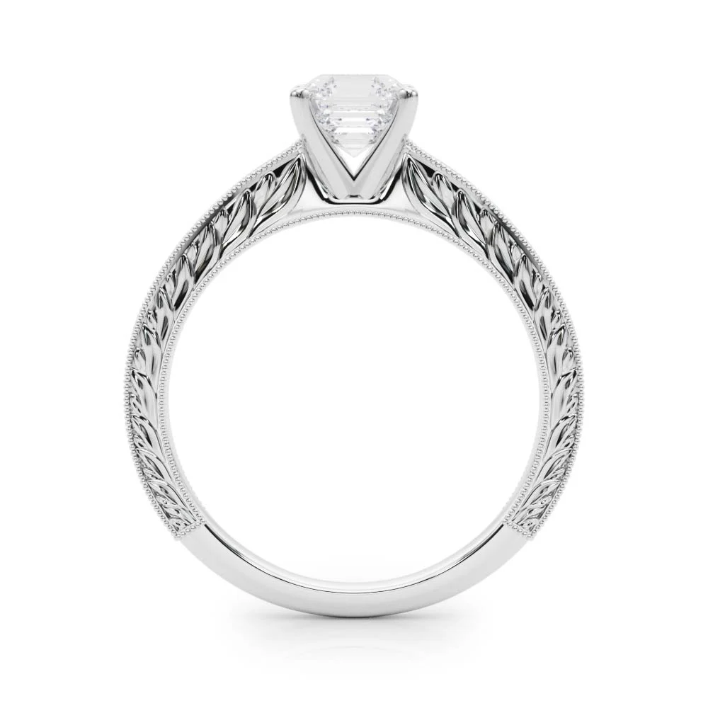Vintage-inspired Milgrain Engagement Ring - Image 11
