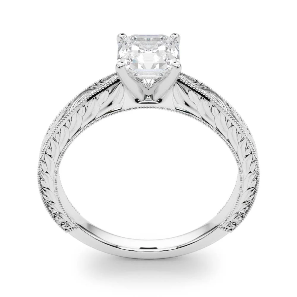 Vintage-inspired Milgrain Engagement Ring - Image 41