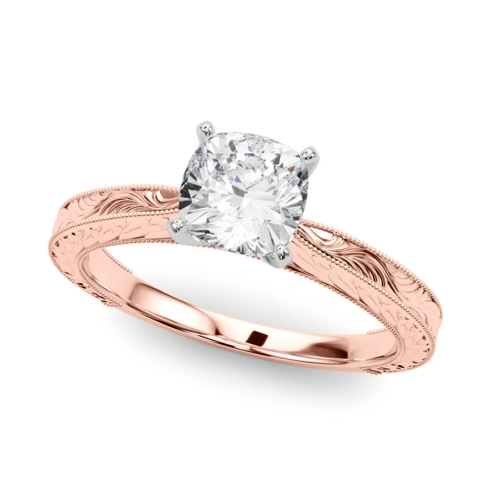 Vintage-inspired Milgrain Engagement Ring - Image 98