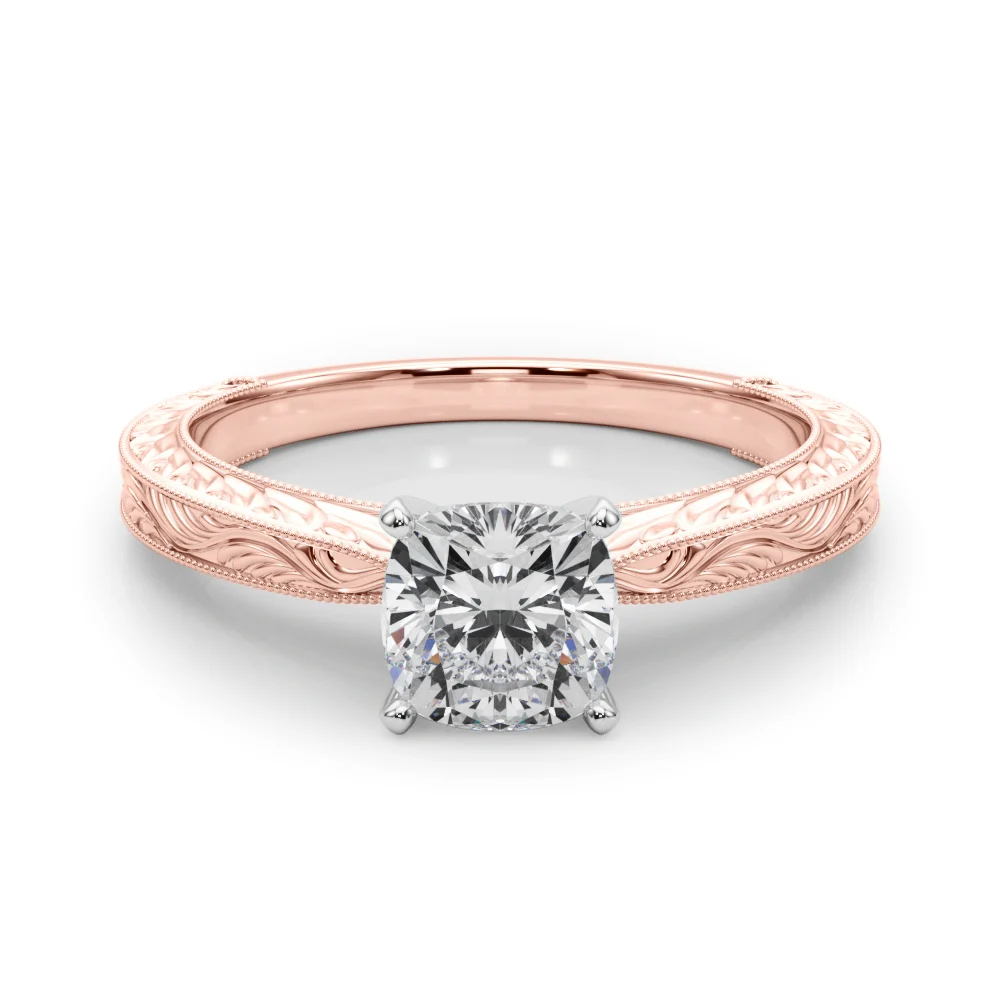 Vintage-inspired Milgrain Engagement Ring - Image 118