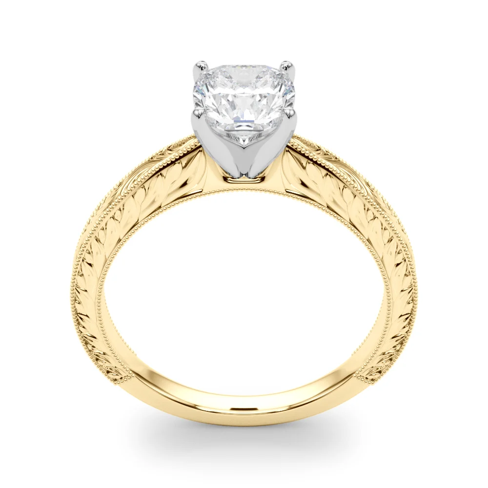 Vintage-inspired Milgrain Engagement Ring - Image 60