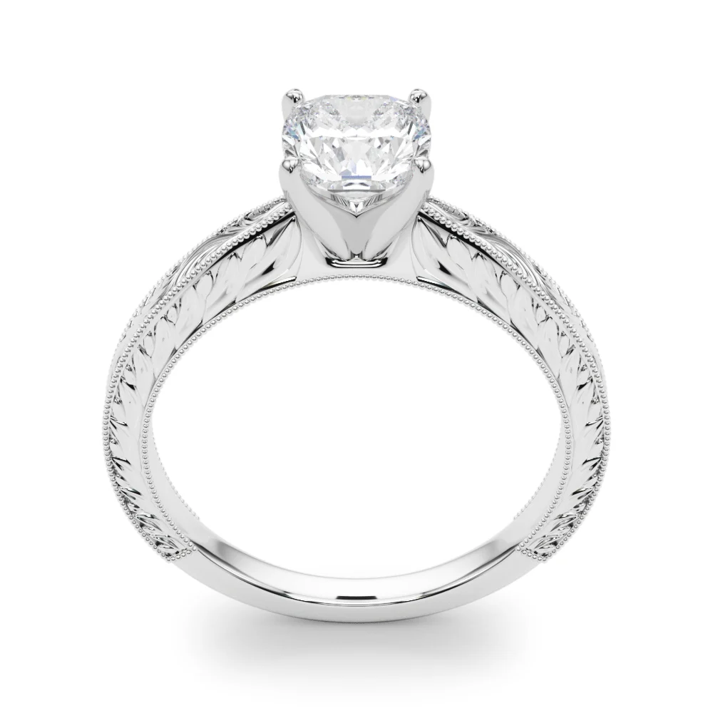 Vintage-inspired Milgrain Engagement Ring - Image 12