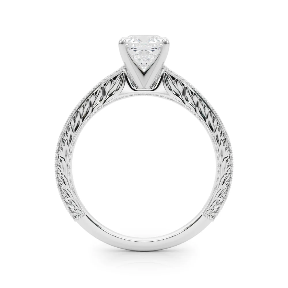 Vintage-inspired Milgrain Engagement Ring - Image 42
