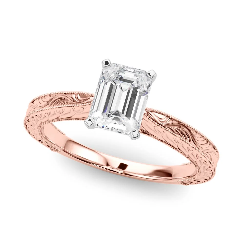 Vintage-inspired Milgrain Engagement Ring - Image 99