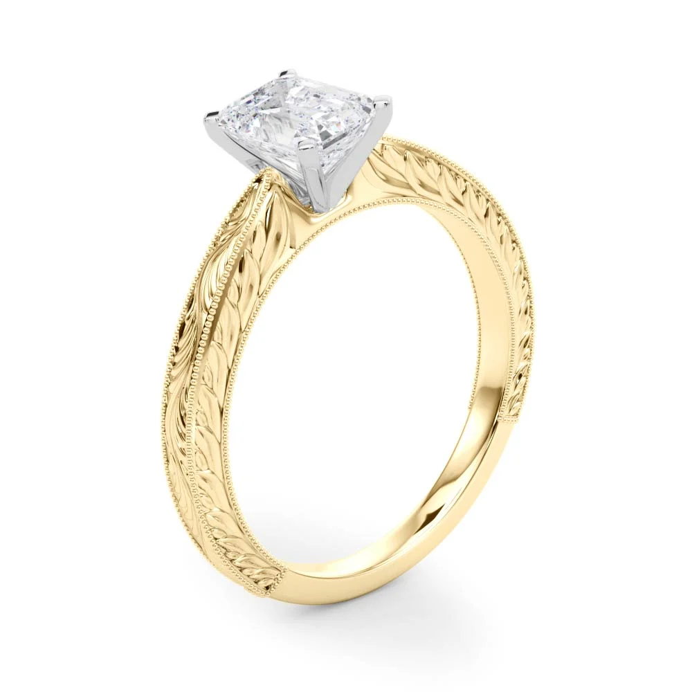 Vintage-inspired Milgrain Engagement Ring - Image 81
