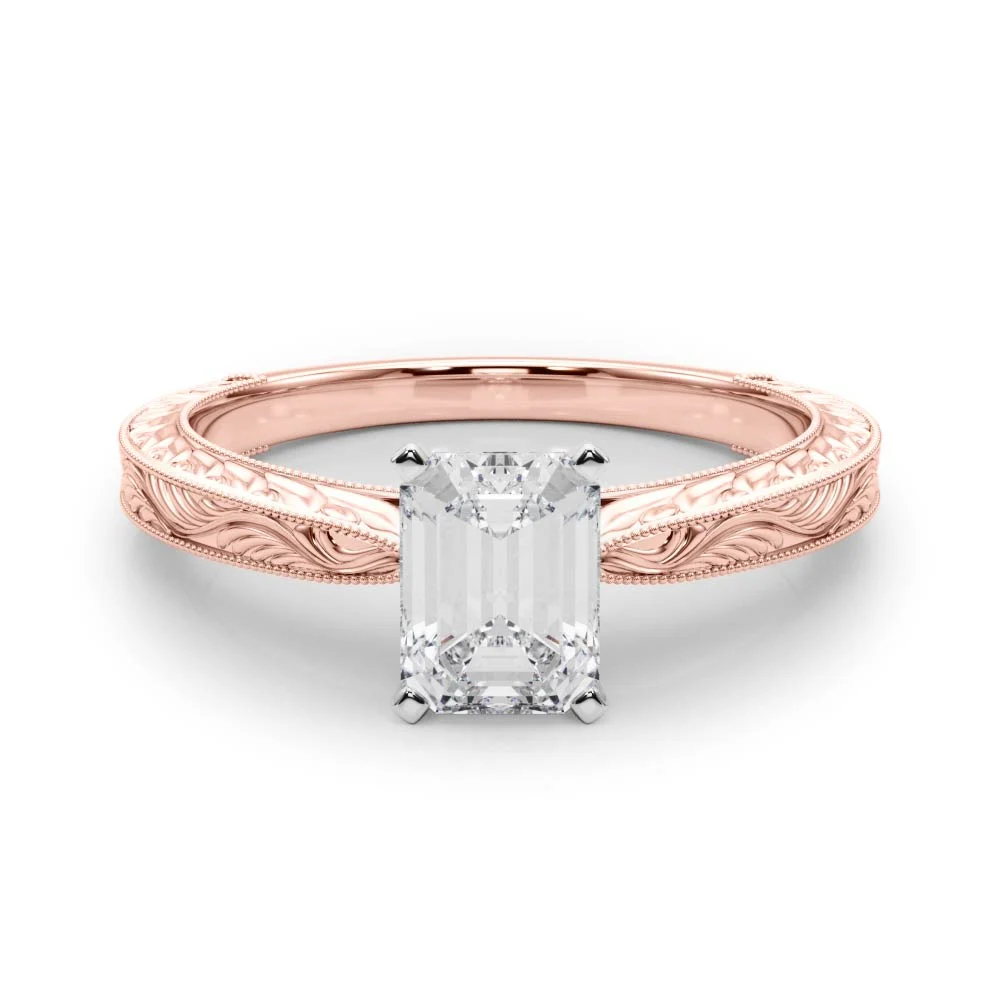 Vintage-inspired Milgrain Engagement Ring - Image 119
