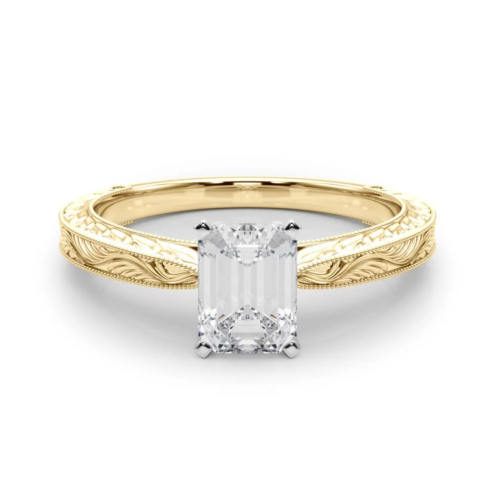 Vintage-inspired Milgrain Engagement Ring - Image 71