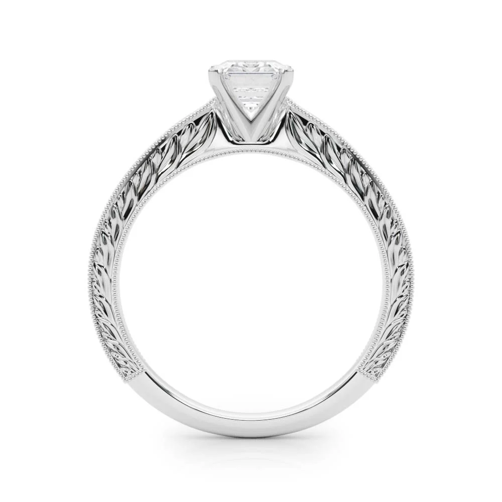 Vintage-inspired Milgrain Engagement Ring - Image 13