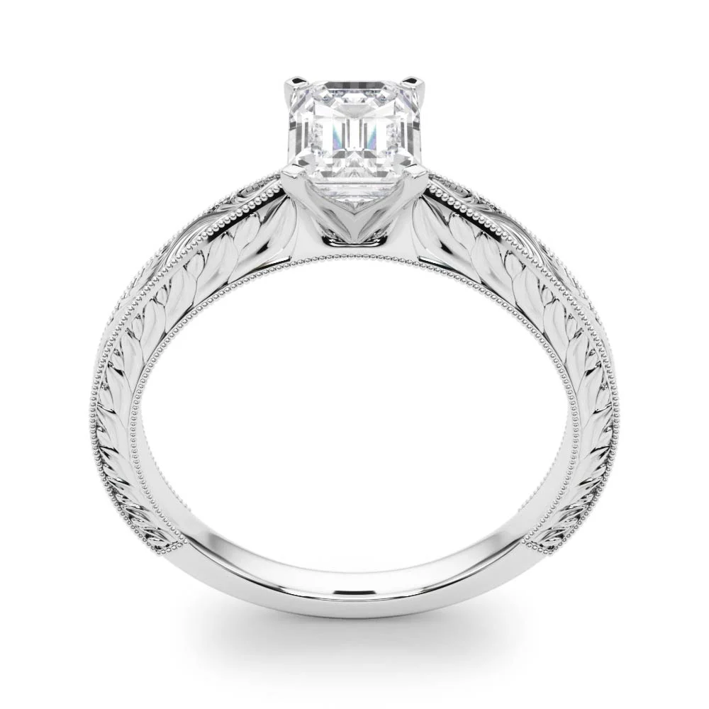 Vintage-inspired Milgrain Engagement Ring - Image 43