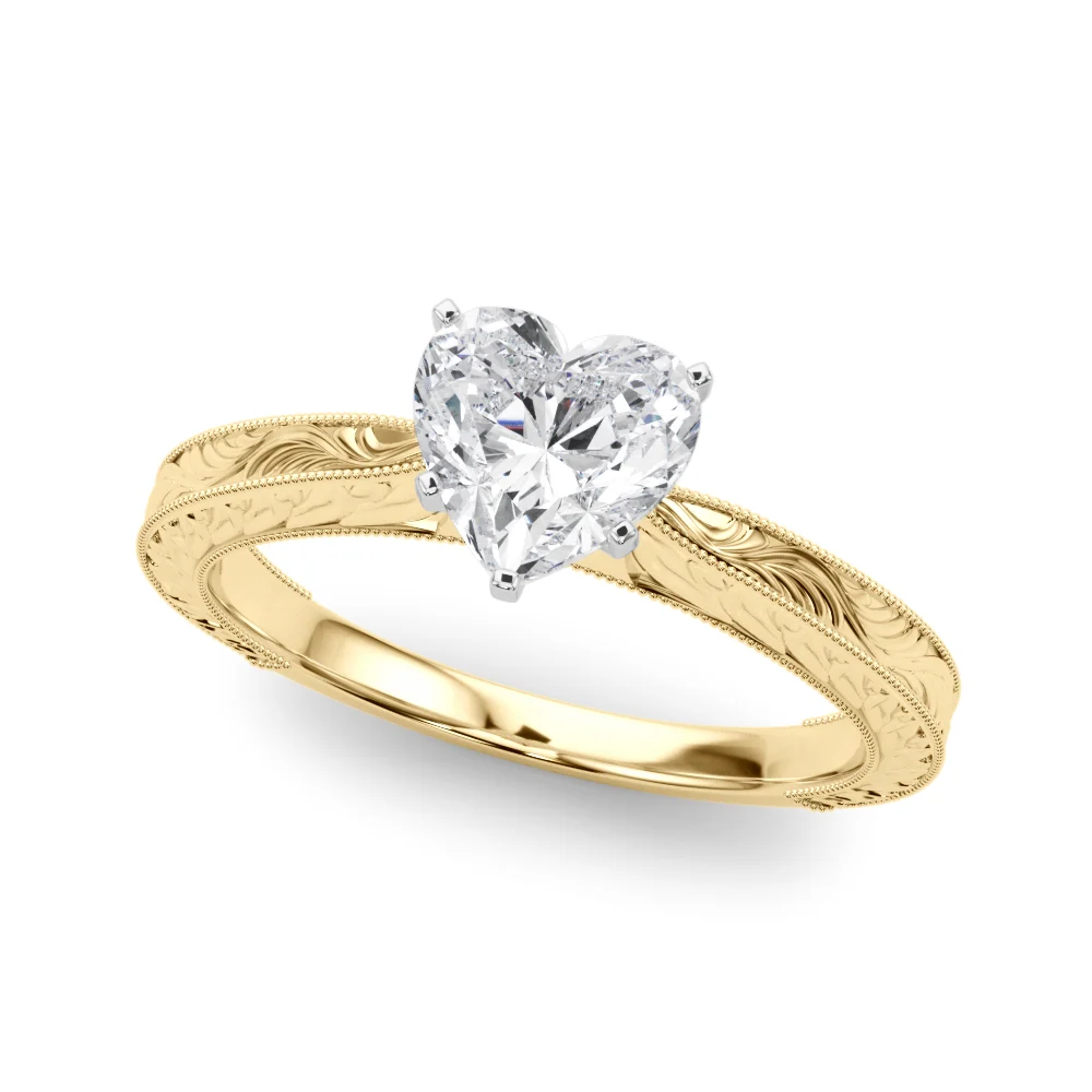 Vintage-inspired Milgrain Engagement Ring - Image 52
