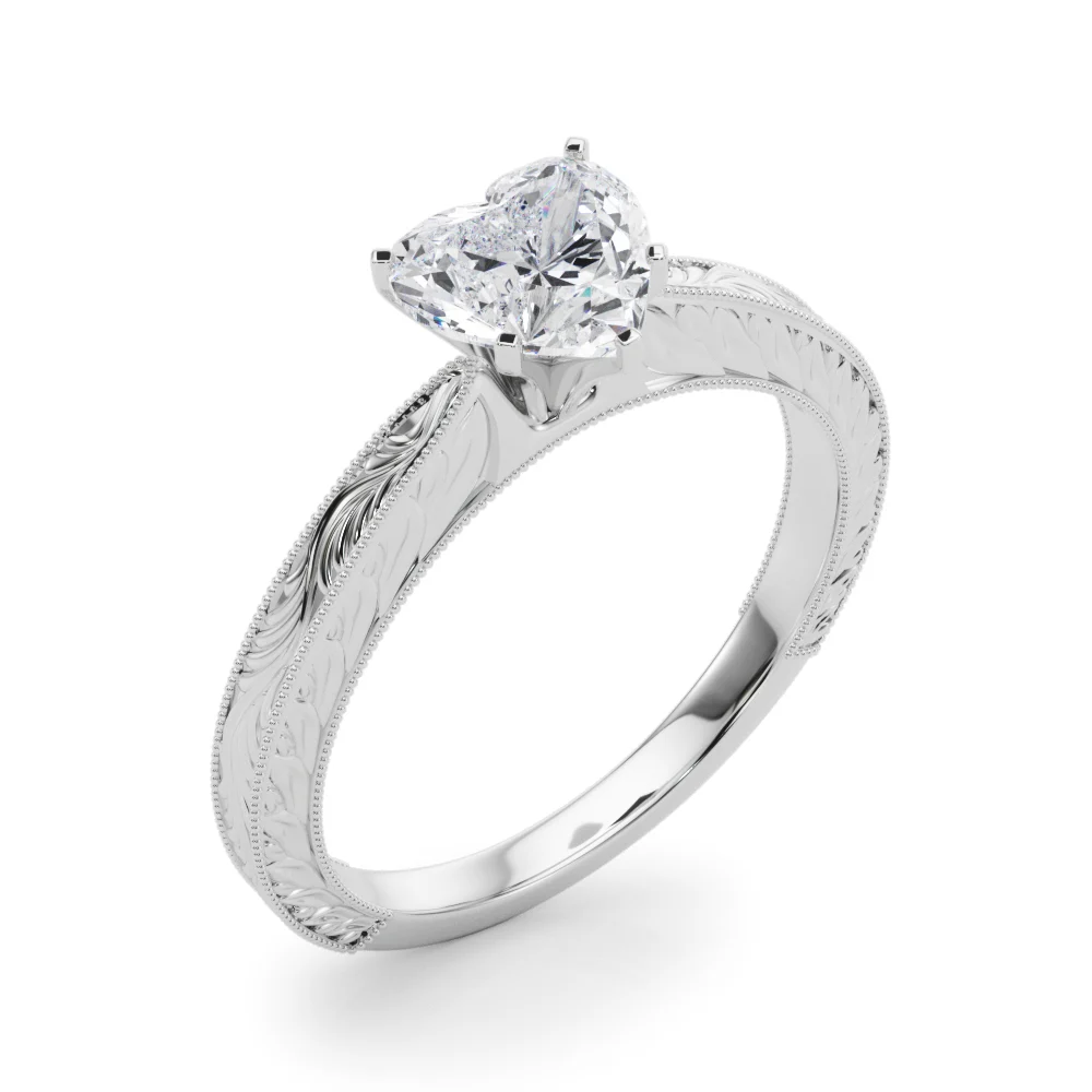 Vintage-inspired Milgrain Engagement Ring - Image 34