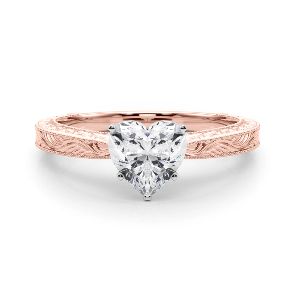Vintage-inspired Milgrain Engagement Ring - Image 120