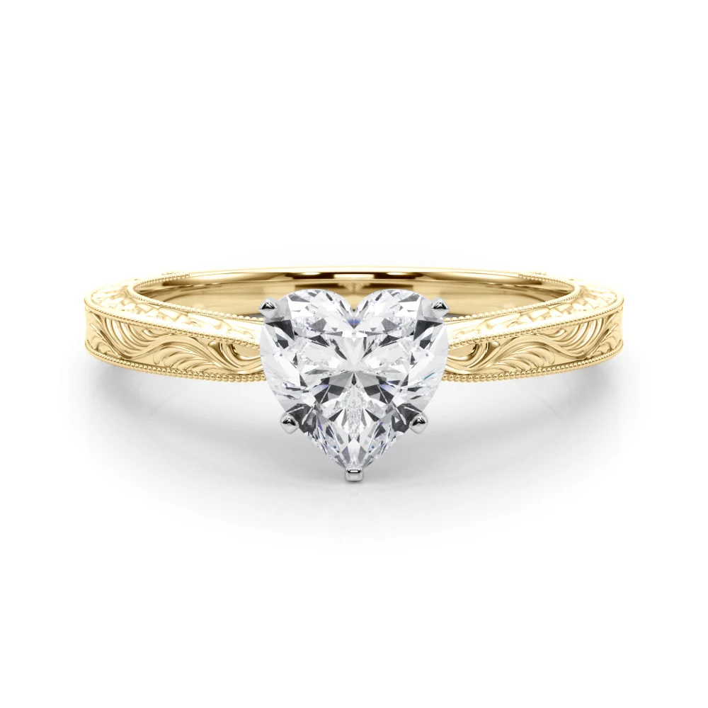 Vintage-inspired Milgrain Engagement Ring - Image 72