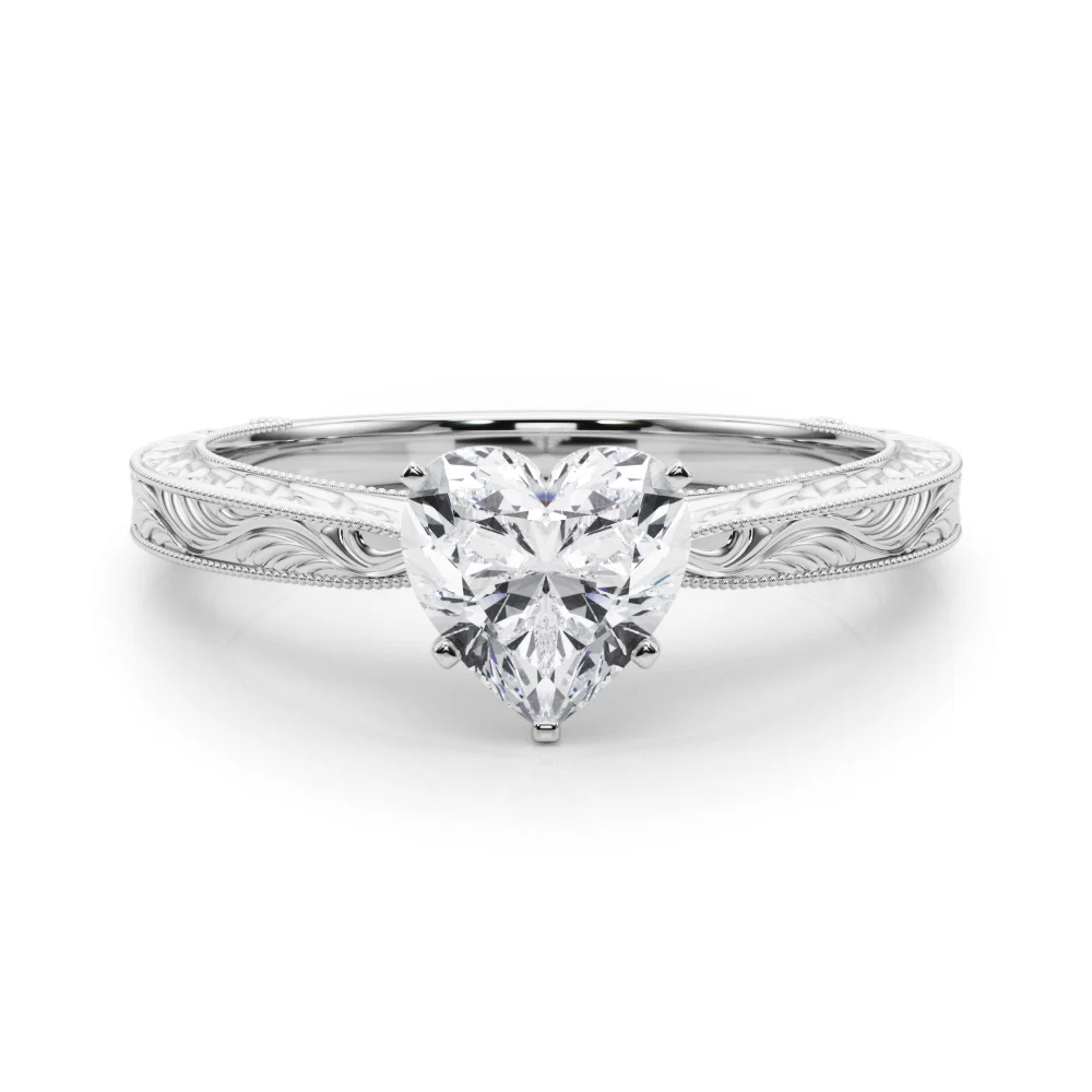 Vintage-inspired Milgrain Engagement Ring - Image 24