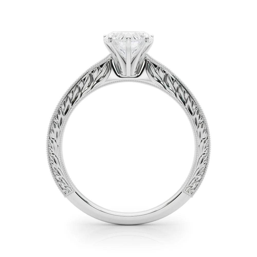 Vintage-inspired Milgrain Engagement Ring - Image 14