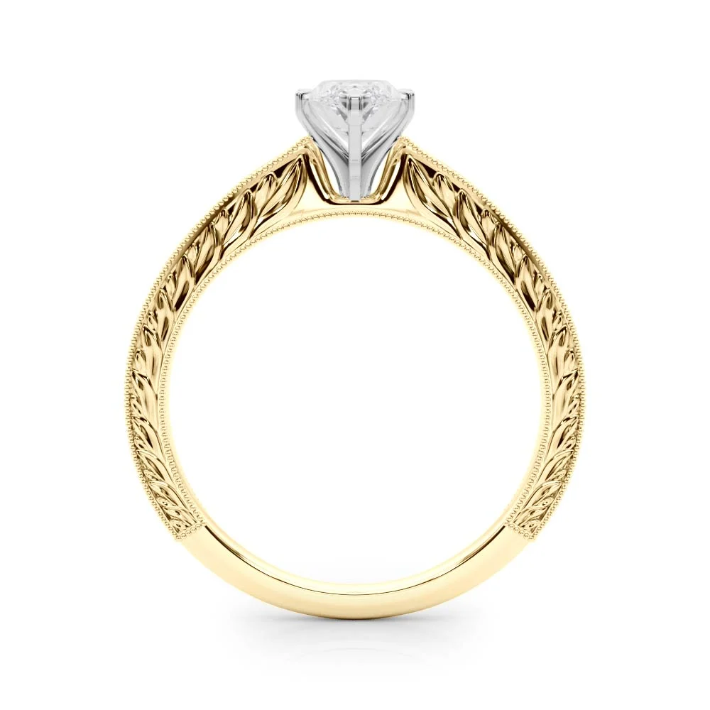 Vintage-inspired Milgrain Engagement Ring - Image 63