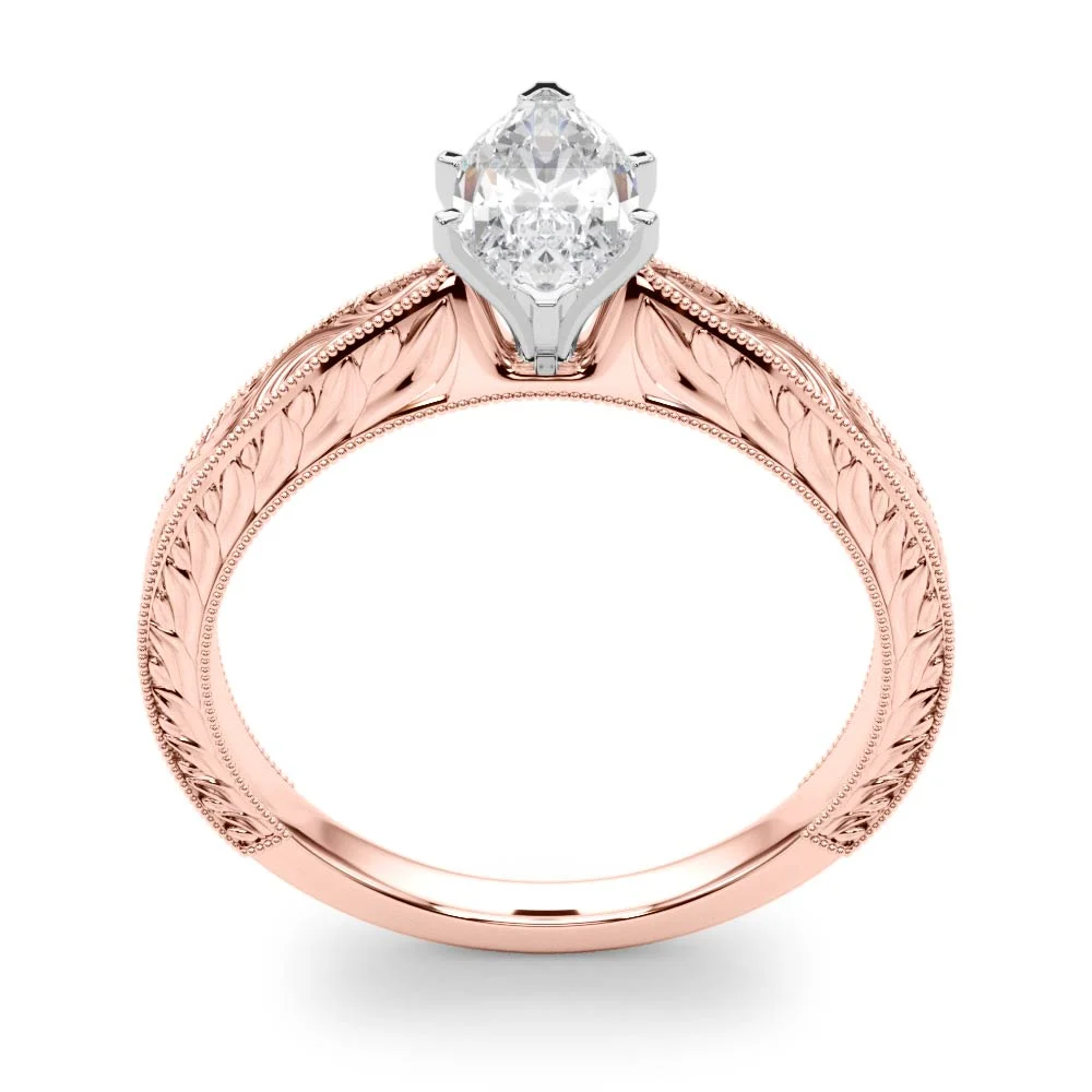 Vintage-inspired Milgrain Engagement Ring - Image 140