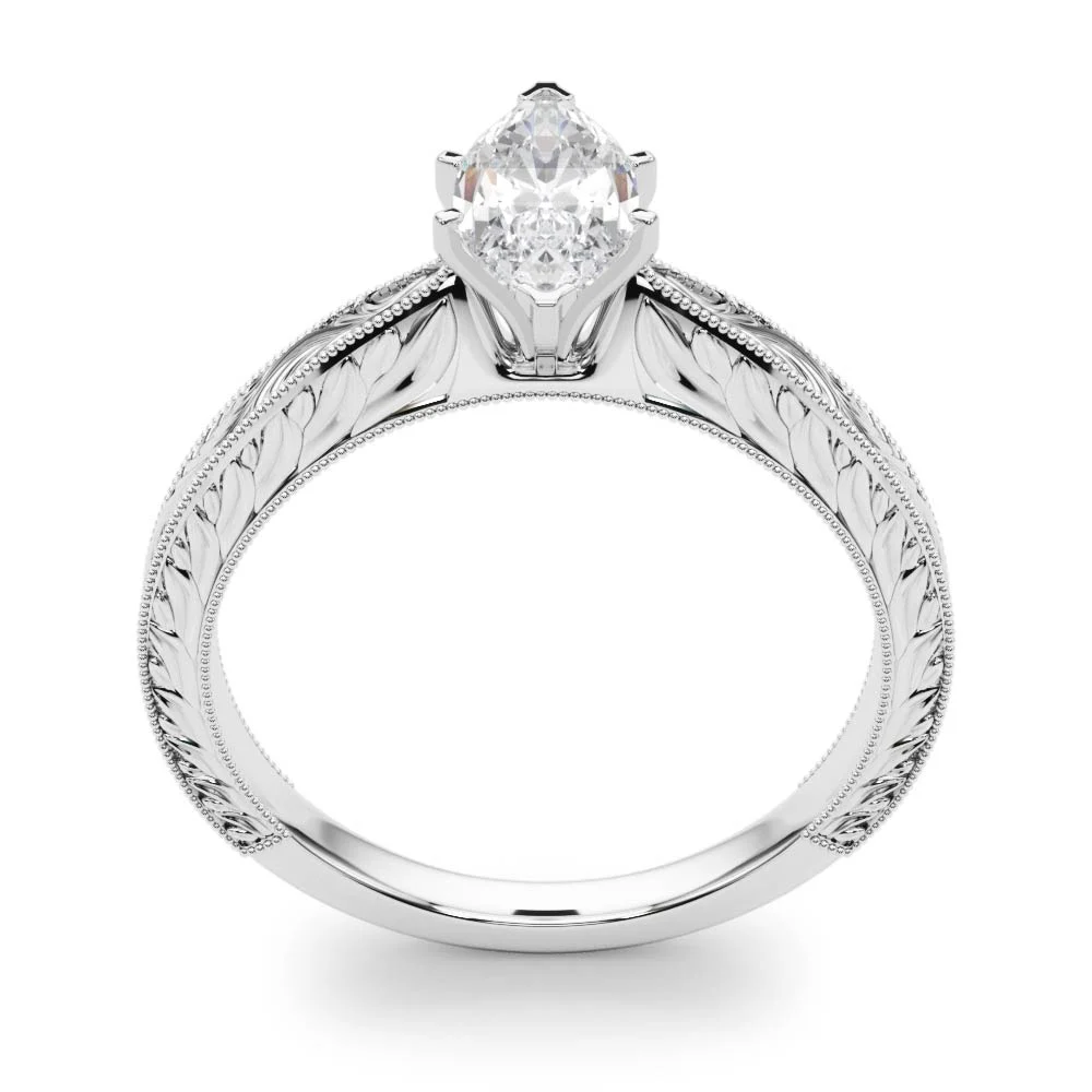 Vintage-inspired Milgrain Engagement Ring - Image 44