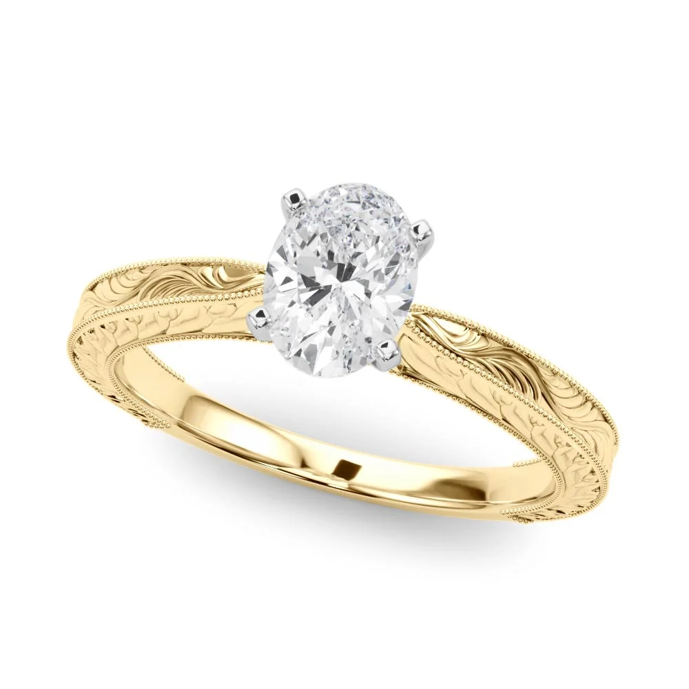 Vintage-inspired Milgrain Engagement Ring - Image 54
