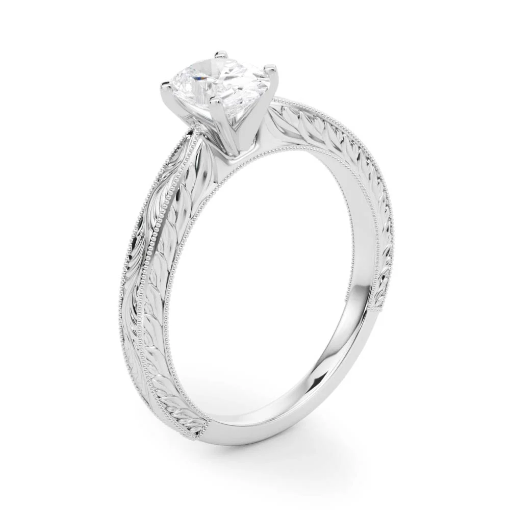 Vintage-inspired Milgrain Engagement Ring - Image 36