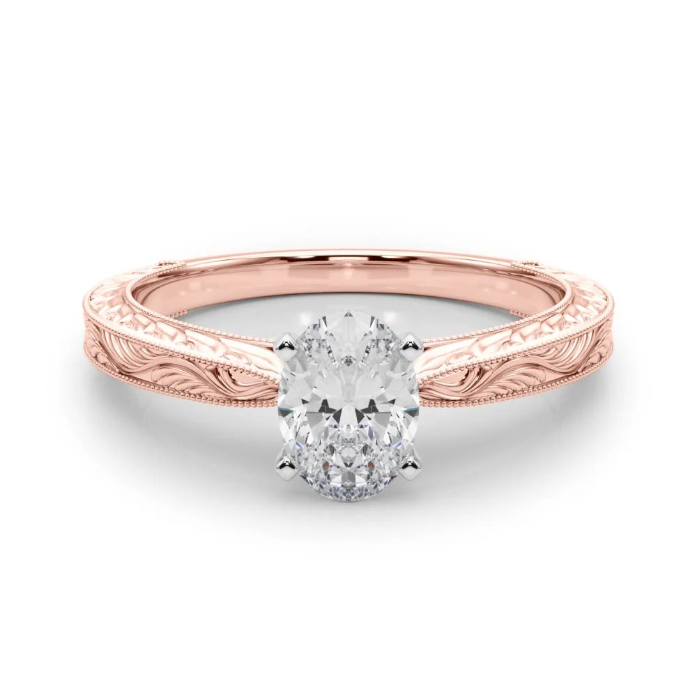 Vintage-inspired Milgrain Engagement Ring - Image 122