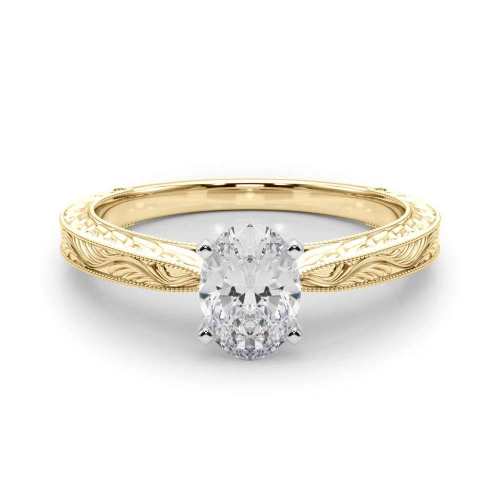 Vintage-inspired Milgrain Engagement Ring - Image 74