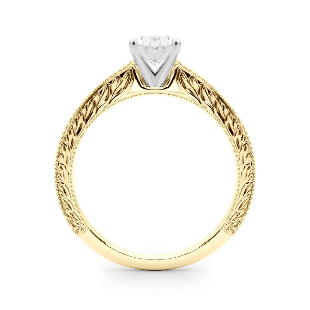 Vintage-inspired Milgrain Engagement Ring - Image 64