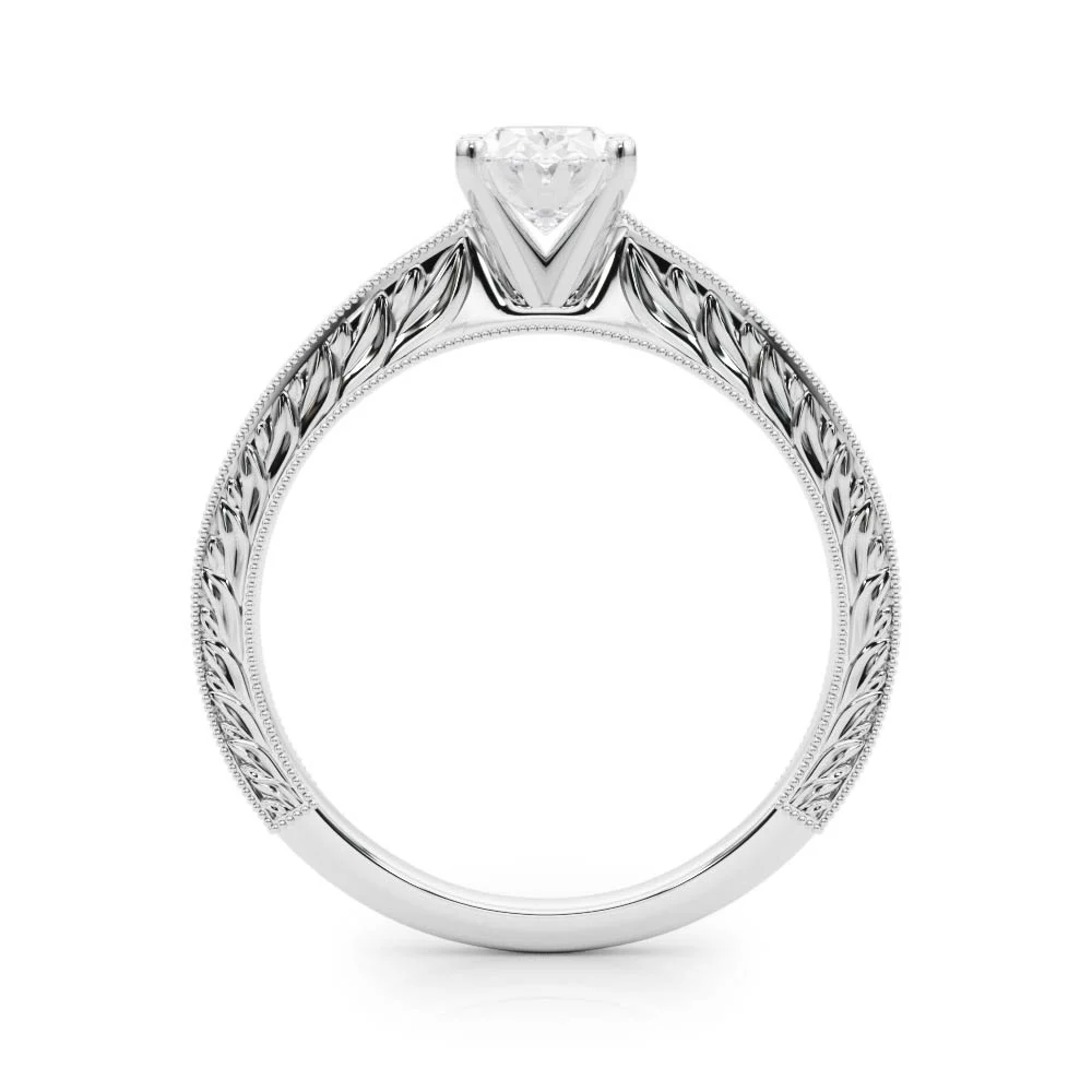 Vintage-inspired Milgrain Engagement Ring - Image 16