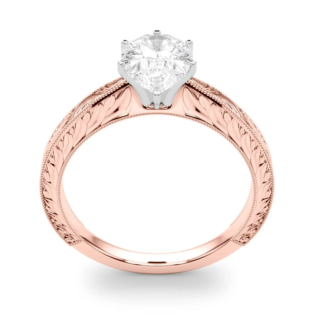 Vintage-inspired Milgrain Engagement Ring - Image 142