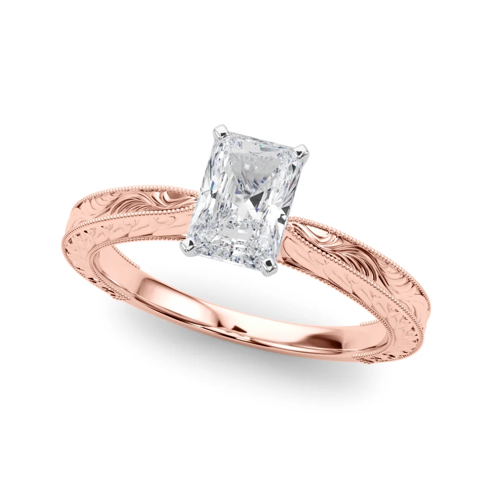 Vintage-inspired Milgrain Engagement Ring - Image 104