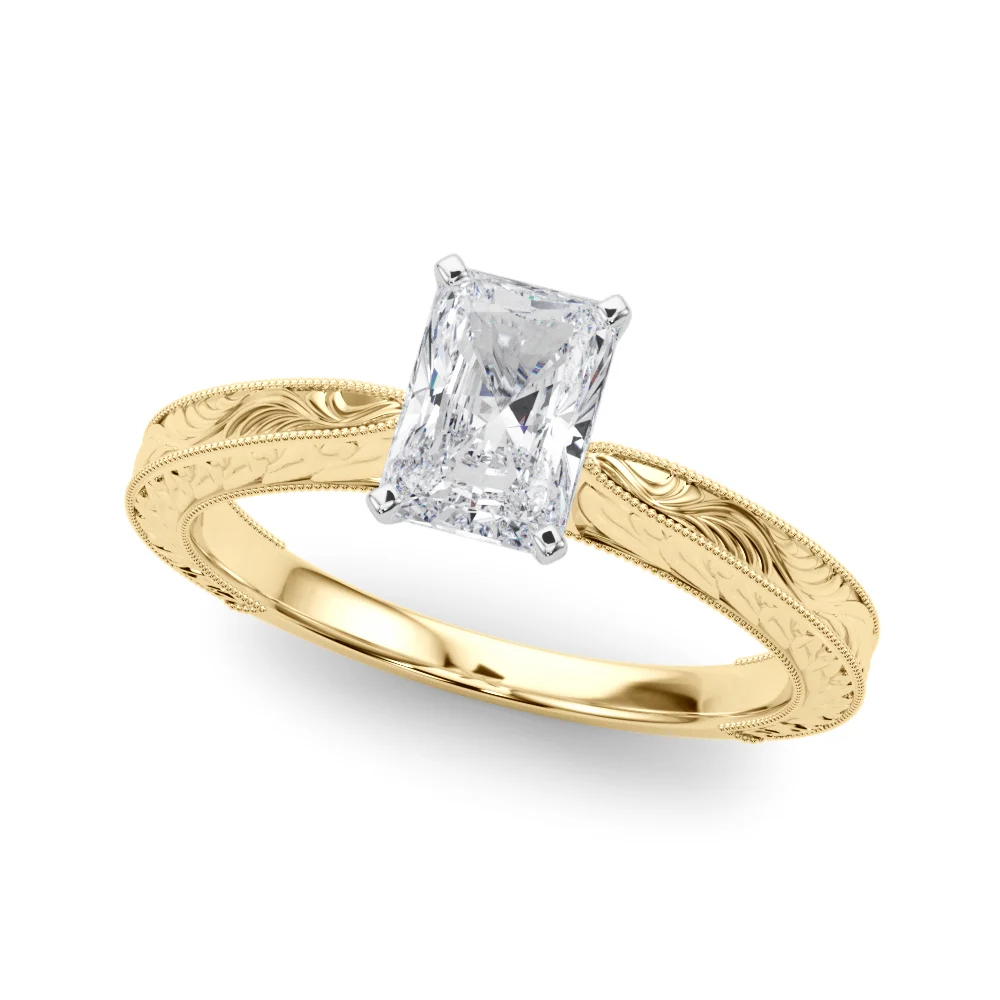 Vintage-inspired Milgrain Engagement Ring - Image 56