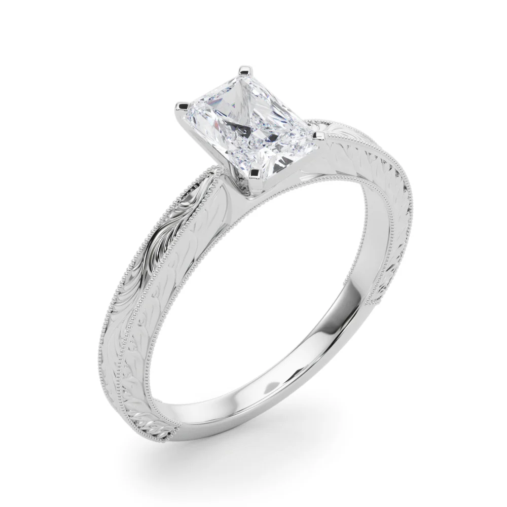 Vintage-inspired Milgrain Engagement Ring - Image 38