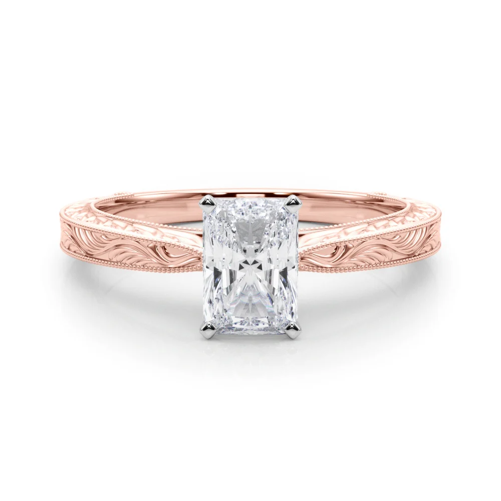 Vintage-inspired Milgrain Engagement Ring - Image 124