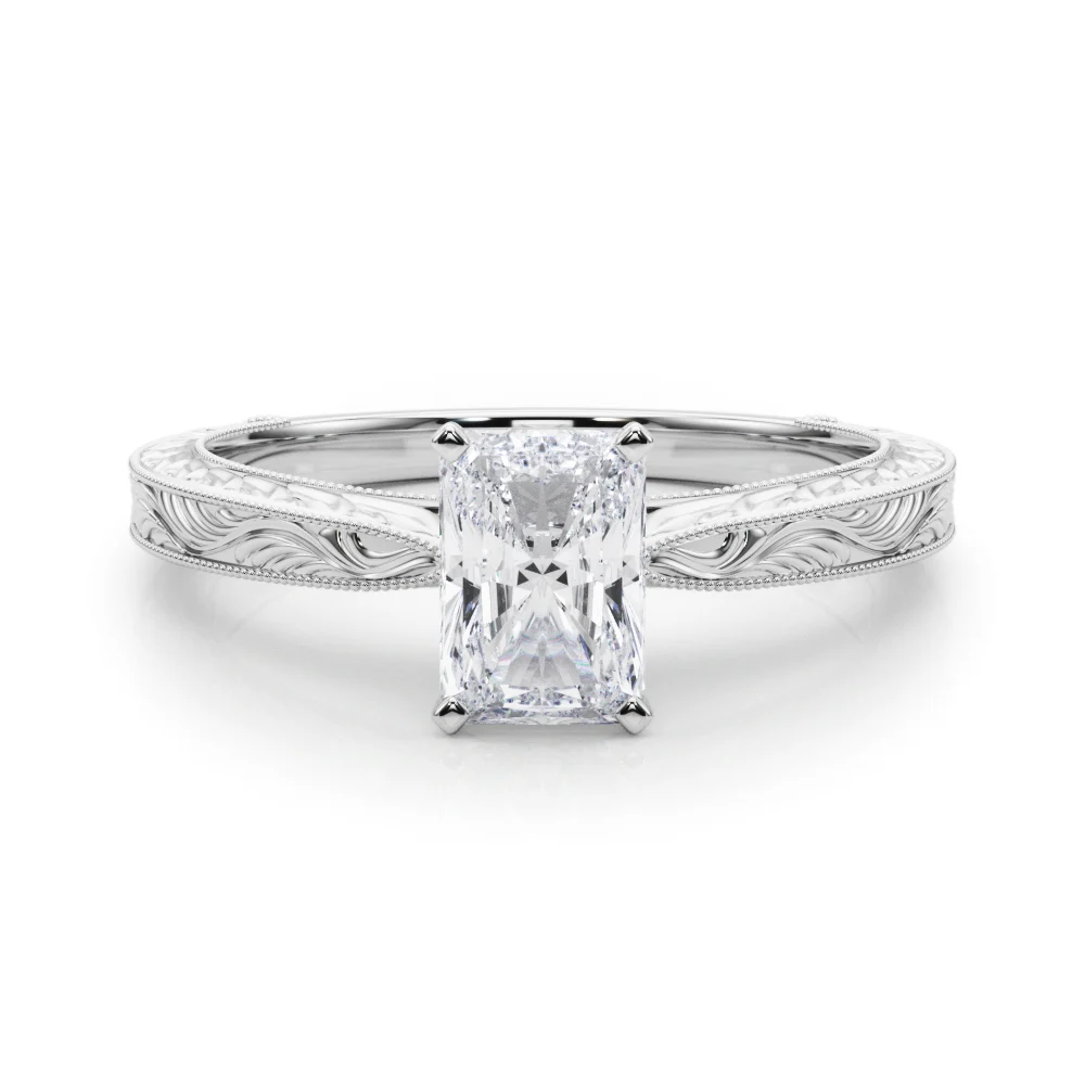 Vintage-inspired Milgrain Engagement Ring - Image 28